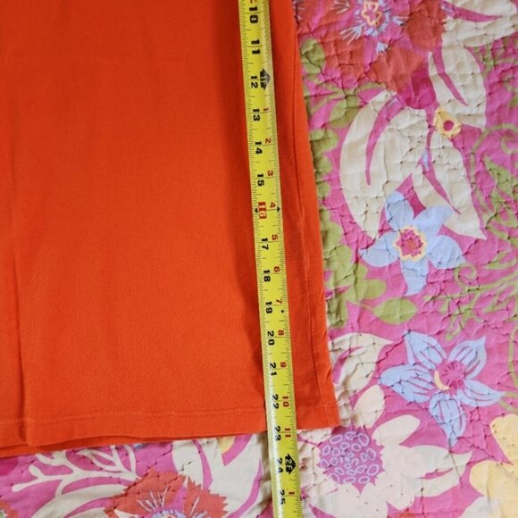 Vintage Ralph Lauren Orange Crest Logo Crew Preppy T-Shirt Top Y2K Sporty Cool - Picture 5 of 7